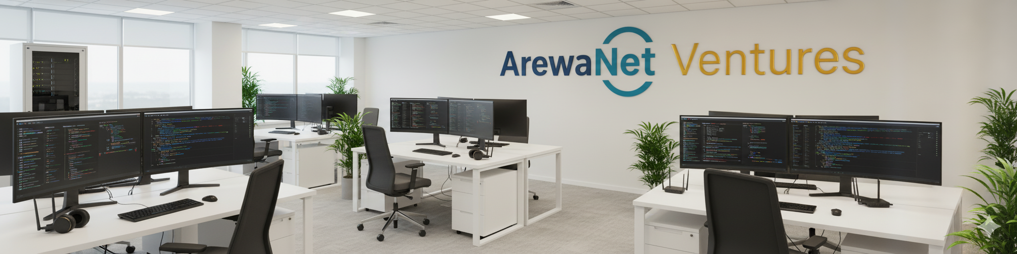 Our office with solar panels and Starlink